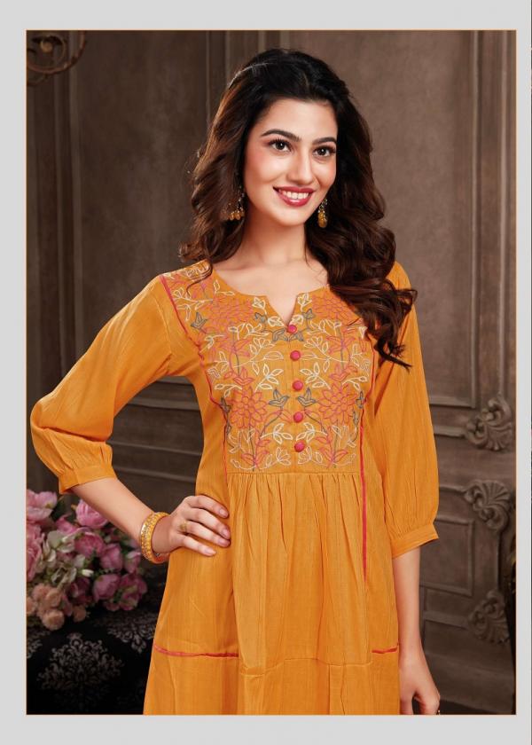 Aarvi Fashion Shanaya Vol-6 Rayon Exclusive Designer Kurti Collection